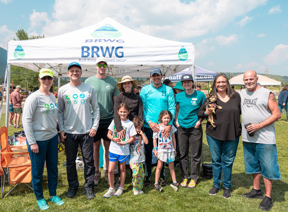 group of community volunteers at a park