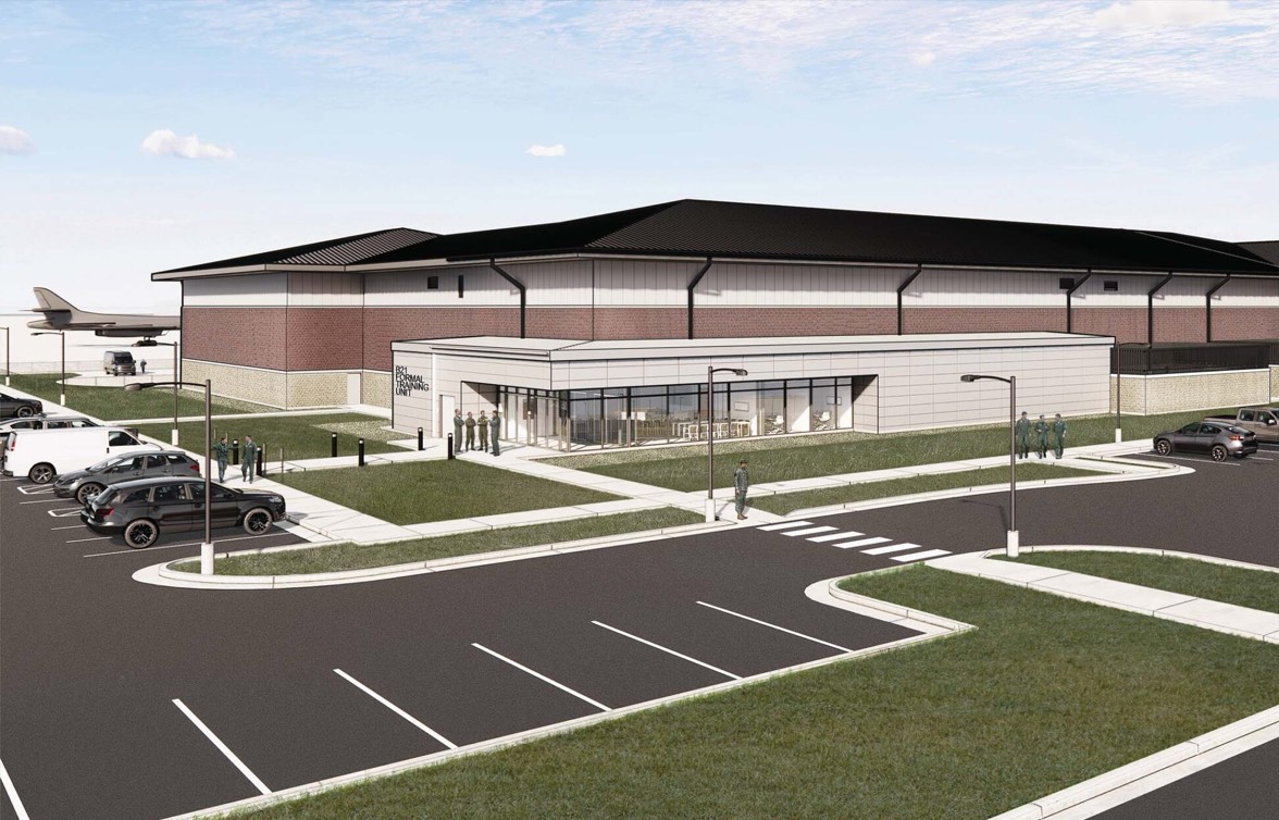 military installations building rendering exterior