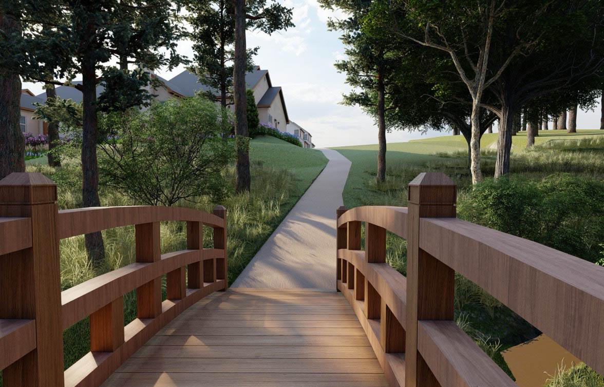 parks and open space walking bridge