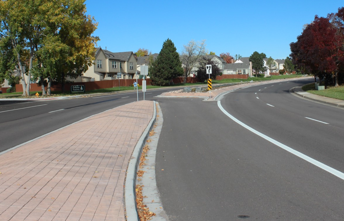 roadways and streets center median
