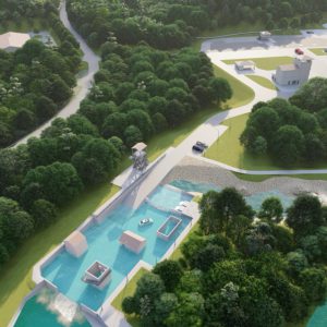 visualization flooded village