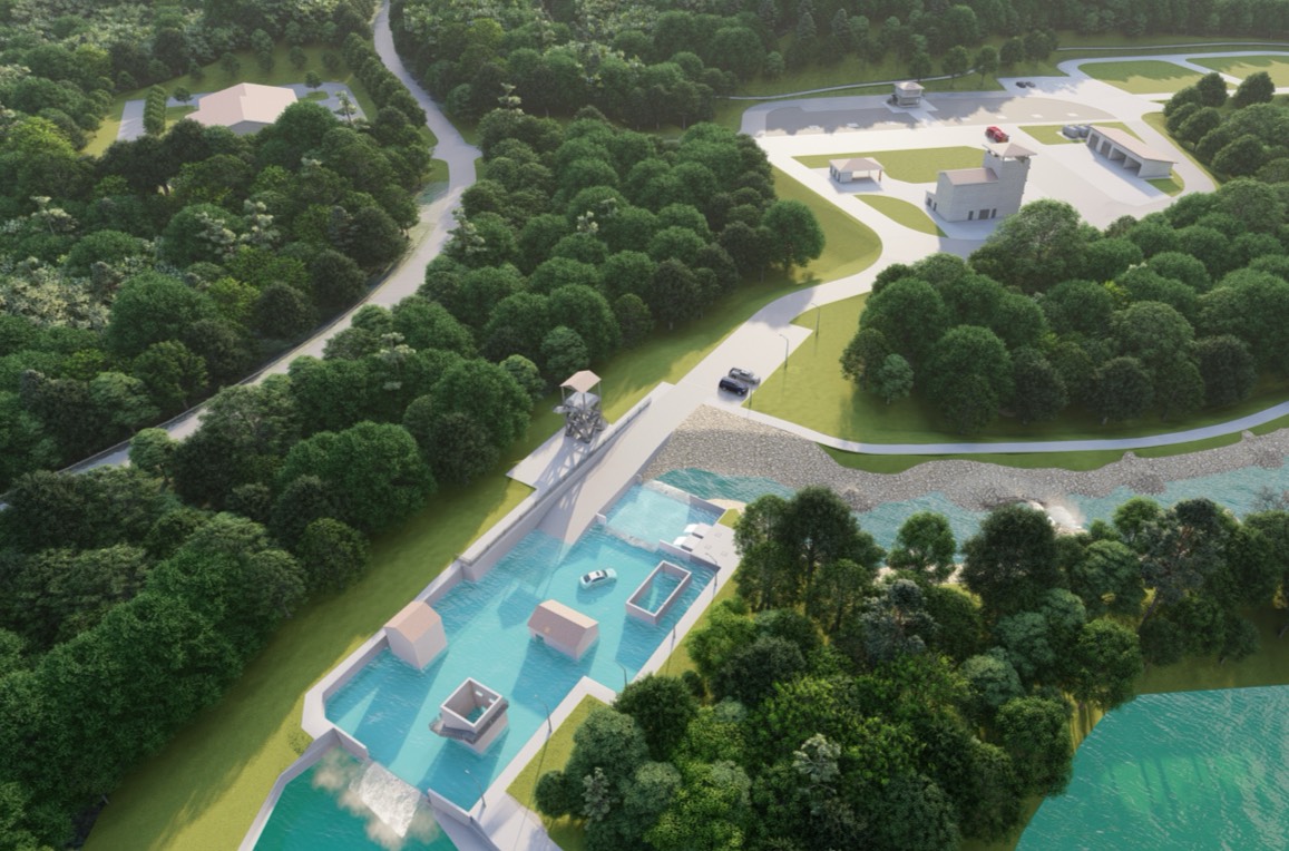 visualization flooded village