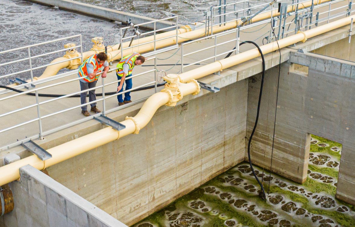 water reuse and wastewater treatment technician inspection